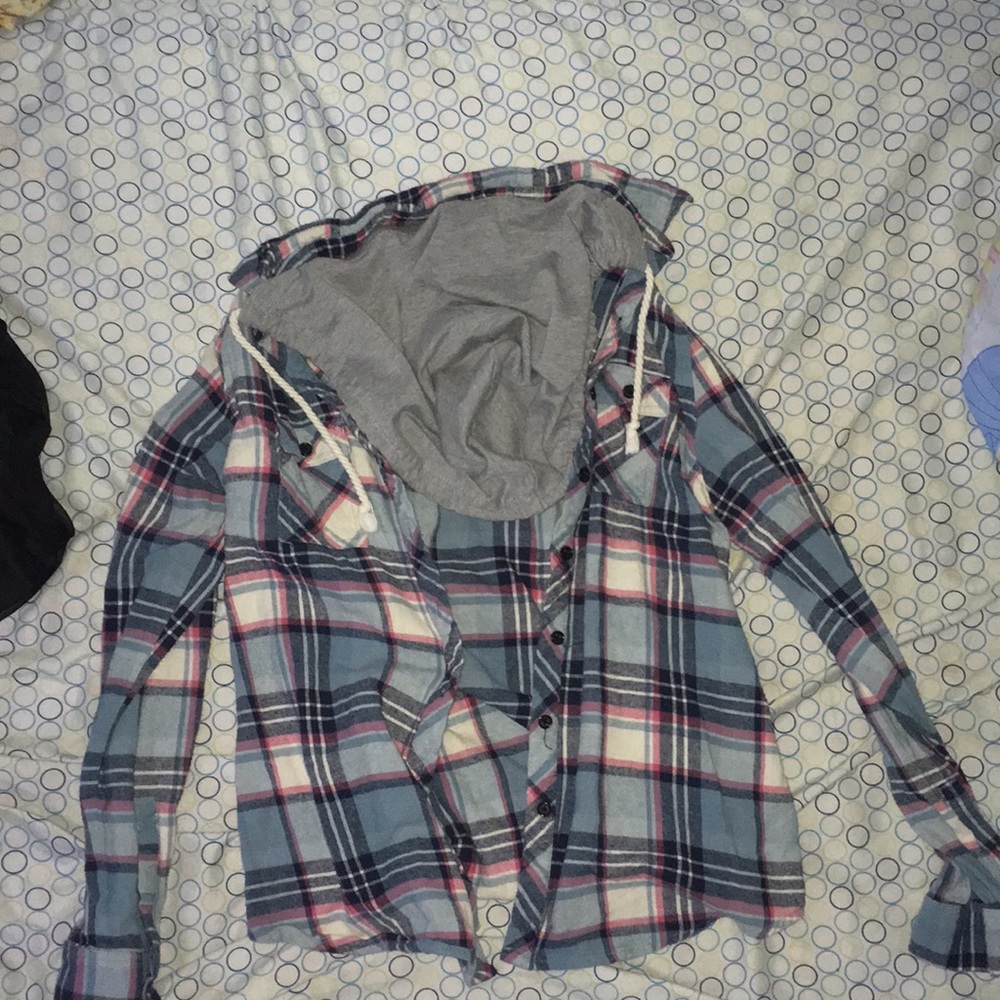 Hooded flannel